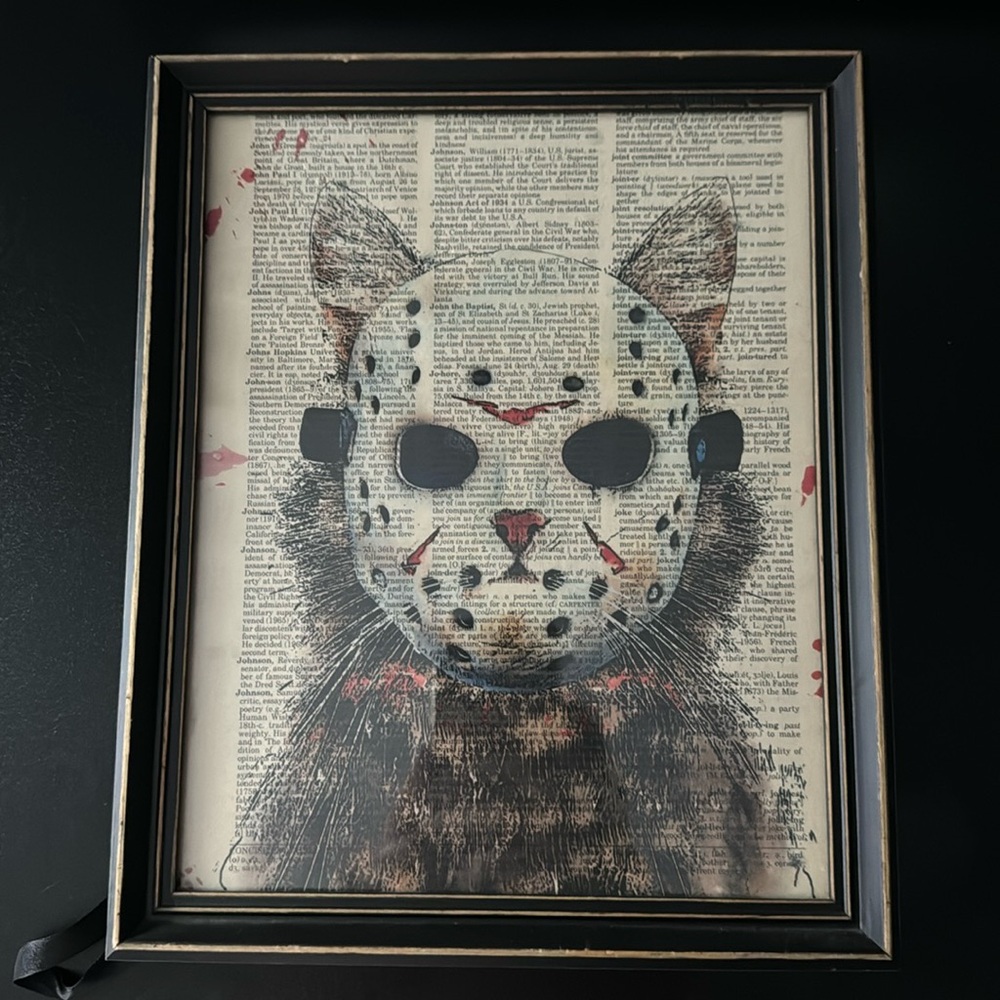 Horror picture and frame